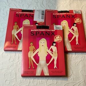 SPANX Super Power Panties in Black. Size B. NIOP. Each.